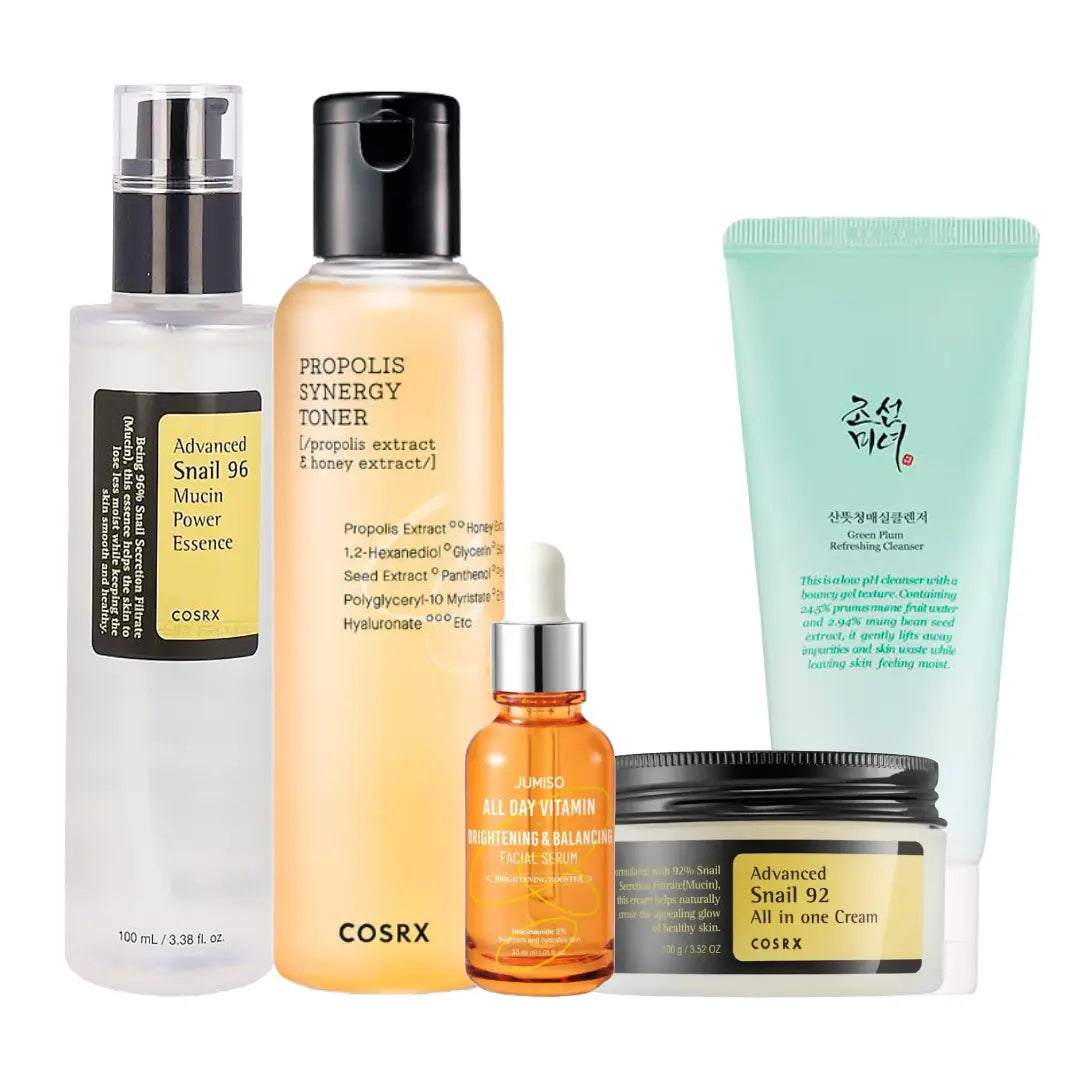 Forskellige skincare produkter. COSRX, Beauty of Joseon