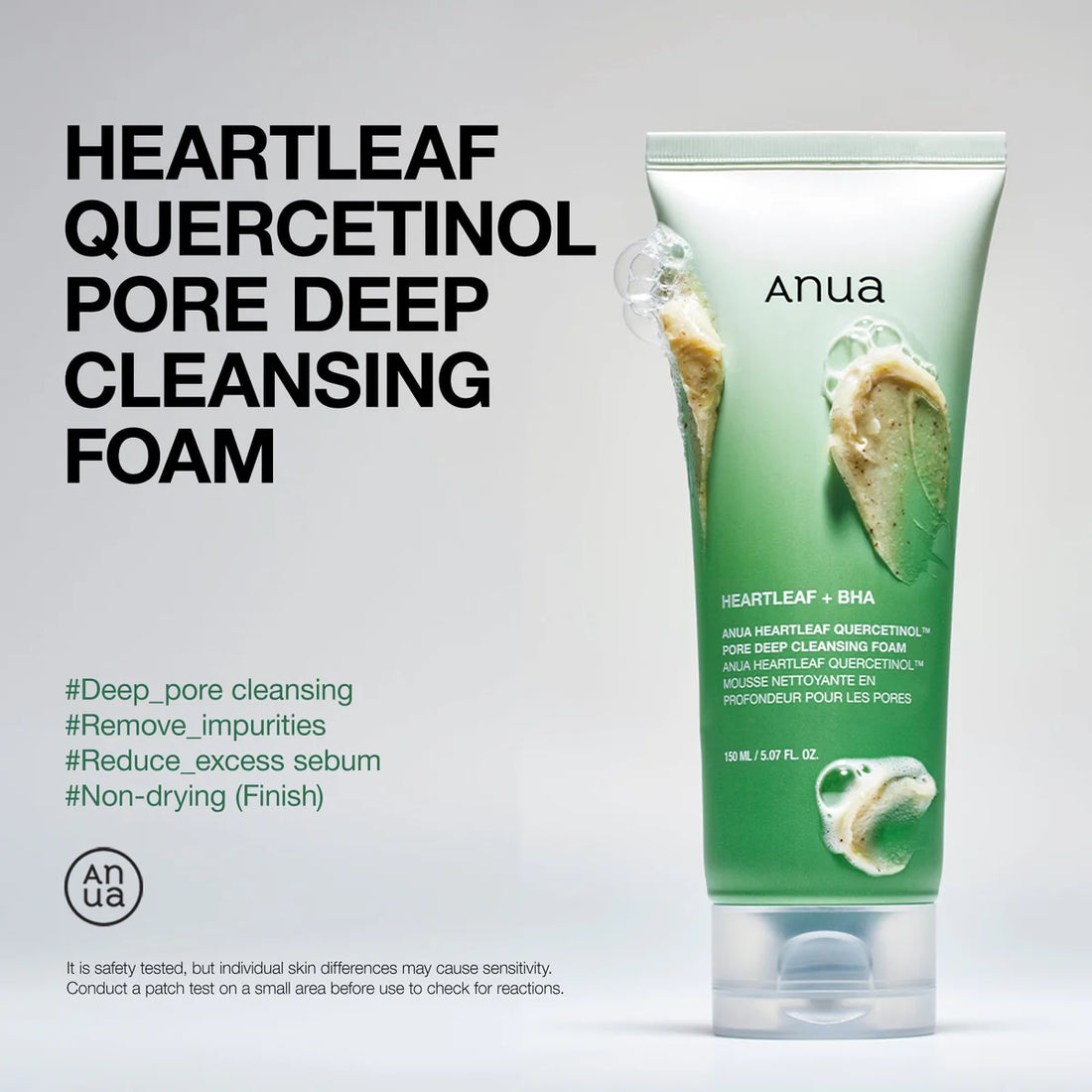 Anua Heartleaf Quercetinol Pore Deep Cleansing Foam 150ml produkt information