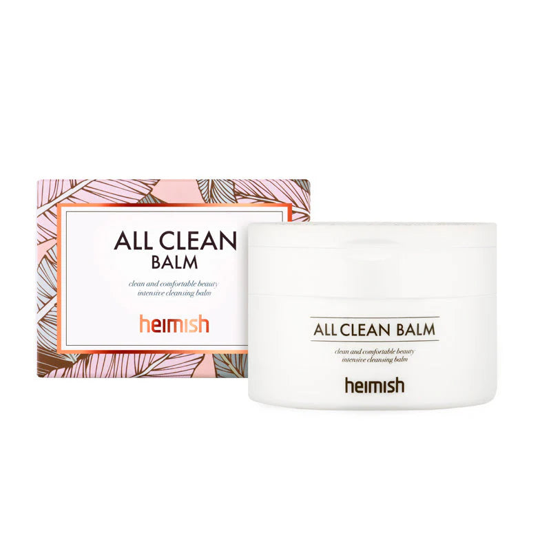 Heimish All Clean Balm – Effektiv og skånsom rensende balm, der smelter makeup og urenheder væk, efterlader huden ren og fugtet. 120 ml.