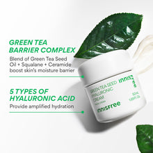 Innisfree Green Tea Seed Hyaluronic Cream – grøn te-kompleks og fem typer hyaluronsyre
