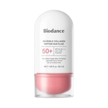 Biodance Invisible Collagen Peptide Sun Fluid – flasken set forfra