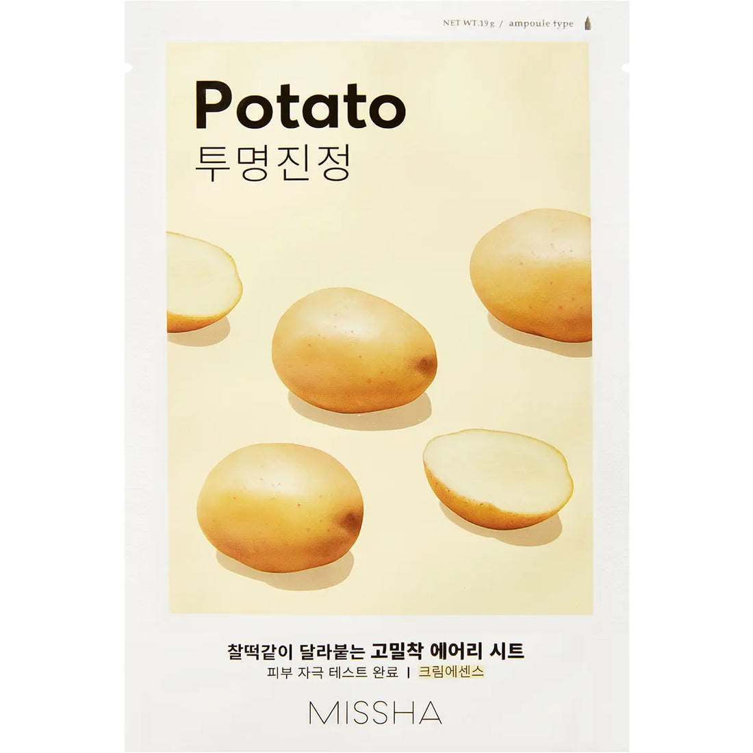 Missha - Airy Fit Sheet Mask - Potato produkt billede