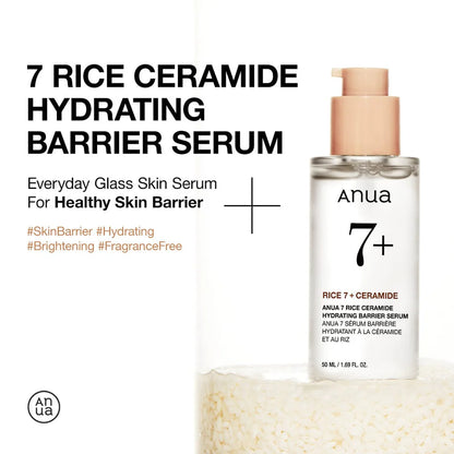 anua 7 Rice Ceramide Hydrating Barrier Serum 