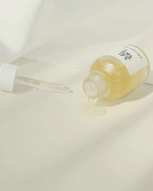 produkt billede af Beauty of Joseon Glow Serum Propolis Niacinamide. Åben flaske 