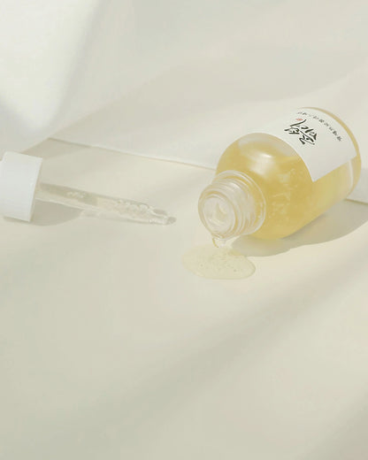 produkt billede af Beauty of Joseon Glow Serum Propolis Niacinamide. Åben flaske 