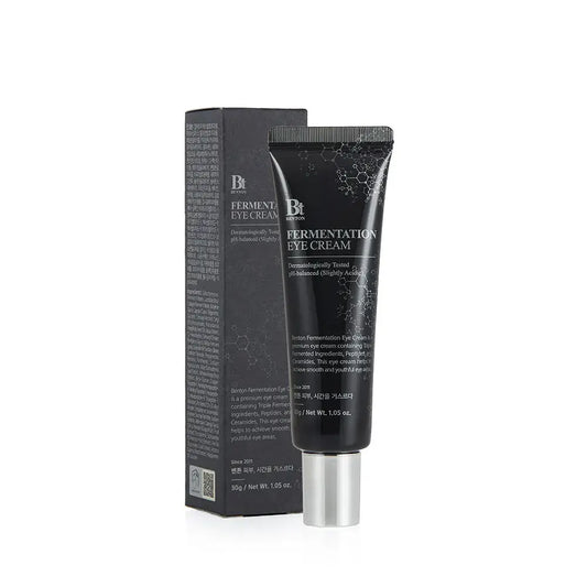 Benton Fermentation Eye Cream – Nærende øjencreme med fermenterede ingredienser, der reducerer fine linjer og forbedrer hudens elasticitet. 30 g.
