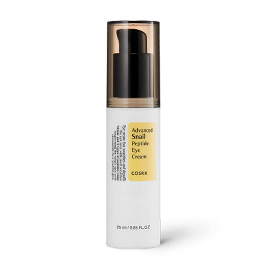 COSRX Advanced Snail Peptide Eye Cream øjencreme på en hvid baggrund. Koreansk hudpleje