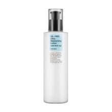 COSRX Oil Free Ultra Moisturizing Lotion moisturizer på en hvid baggrund. Koreansk hudpleje