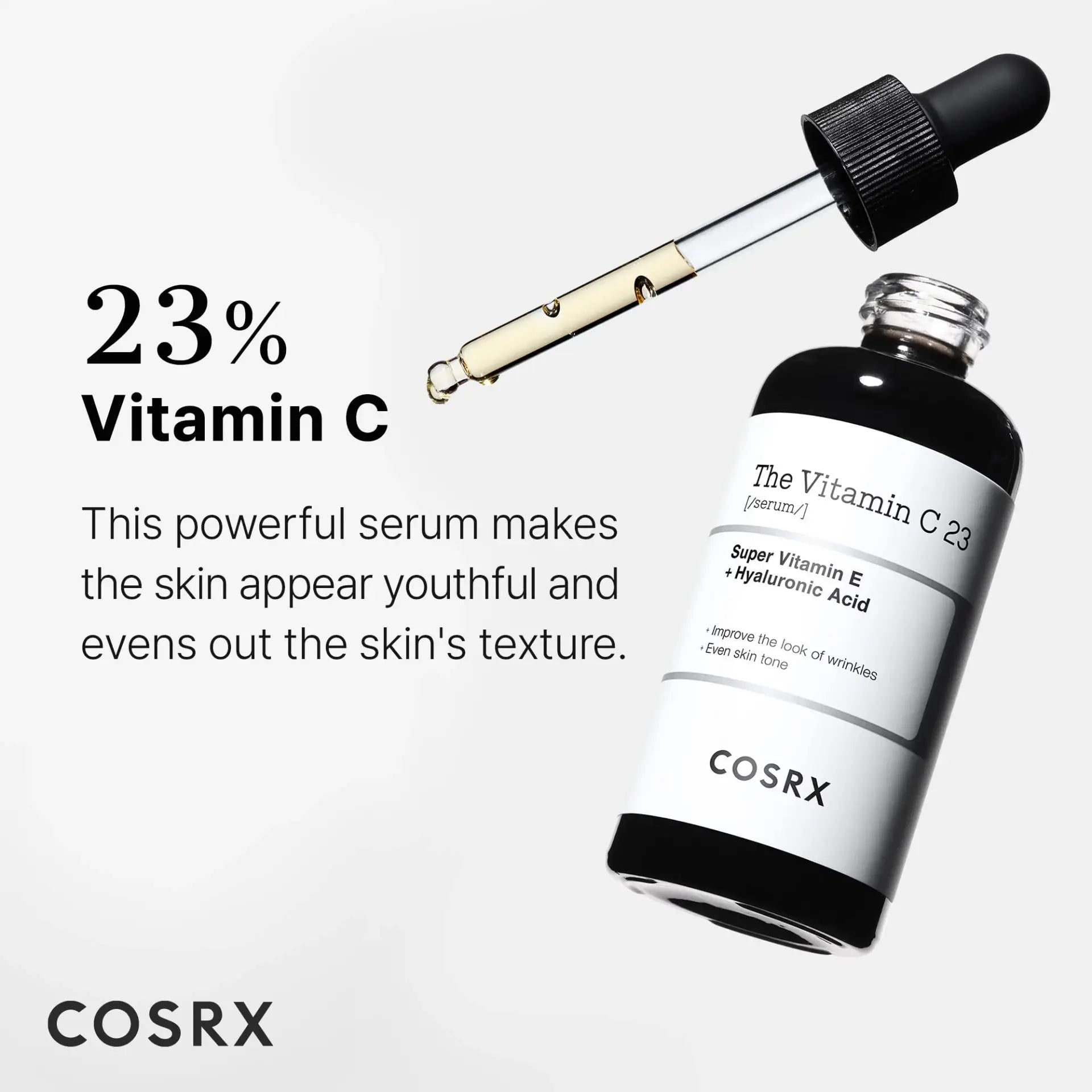 COSRX The Vitamin C 23 Serum – Højt koncentreret C-vitaminserum, der lysner huden og reducerer pigmentering. 20 ml