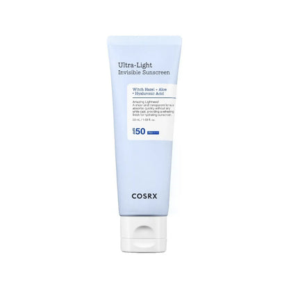 cosrx ultra light invisible sunscreen koreansk hudpleje
