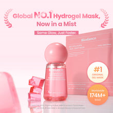 Biodance Collagen Peptide Jelly Serum Mist – flasken ved siden af mærkets hydrogelmaske