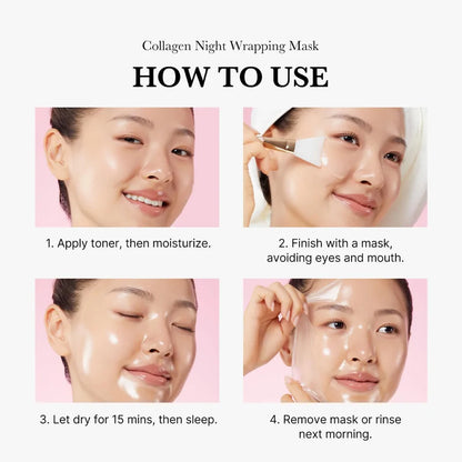 Medicube collagen night wrapping mask info