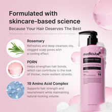 Medicube Rosemary PDRN Cooling Thickening Shampoo – nøgleingredienser: rosmarin, PDRN og 19 aminosyrer