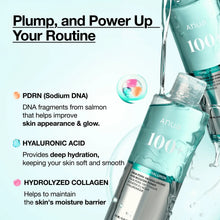 Anua PDRN 100 Hyaluronic Acid Booster Toner – nøgleingredienser: PDRN, hyaluronsyre og hydrolyseret kollagen