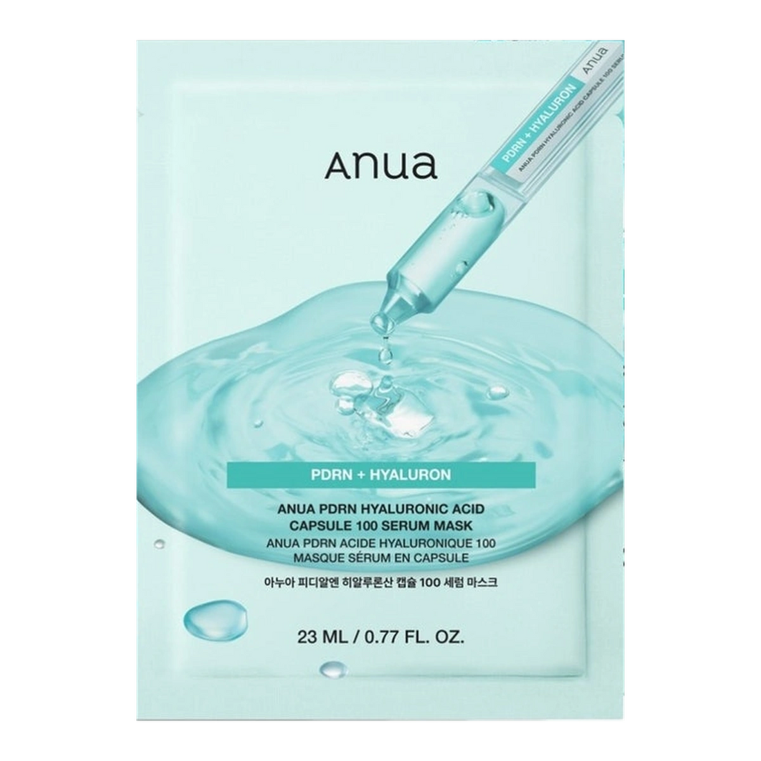 Anua PDRN Hyaluronic Acid Capsule 100 Serum Mask – 1 stk. arkmaske, 23 ml