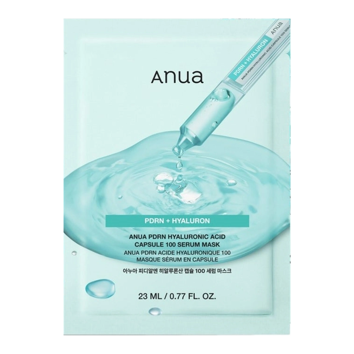 Anua PDRN Hyaluronic Acid Capsule 100 Serum Mask – 1 stk. arkmaske, 23 ml