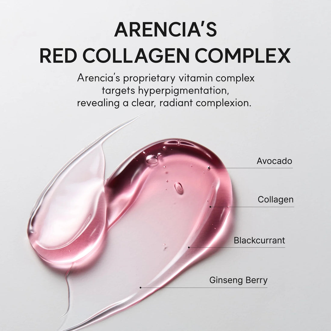Arencia Fresh Red Smoothie Serum 30 – Red Collagen Complex med avocado, kollagen, solbær og ginsengbær
