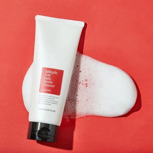 COSRX Salicylic Acid Daily Gentle Cleanser – Skånsom daglig ansigtsrens med salicylsyre, der fjerner urenheder og overskydende olie uden at udtørre huden. 150 ml.