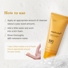 Medicube Kojic Acid Turmeric Toning Cleanser – sådan bruges rensen, trin for trin