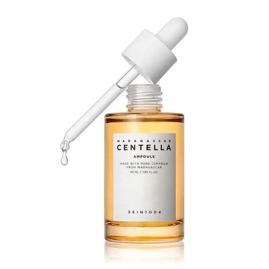 SKIN1004 Madagascar Centella Ampoule – Beroligende og fugtgivende ampul med centella asiatica, der reducerer rødme og styrker hudbarrieren. 100 ml.